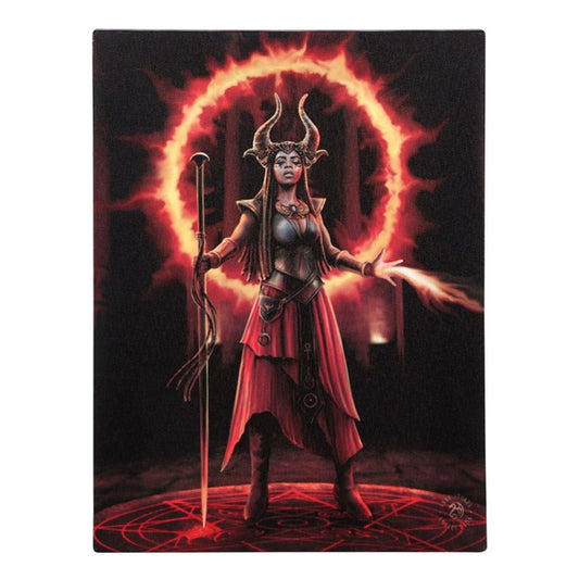 19x25cm Fire Element Sorceress Canvas Plaque by Anne Stokes - ScentiMelti  19x25cm Fire Element Sorceress Canvas Plaque by Anne Stokes