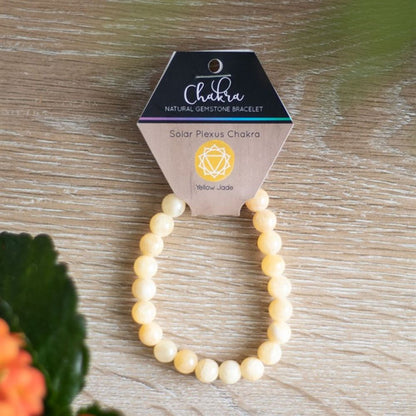 Solar Plexus Chakra Yellow Jade Gemstone Bracelet - ScentiMelti  Solar Plexus Chakra Yellow Jade Gemstone Bracelet