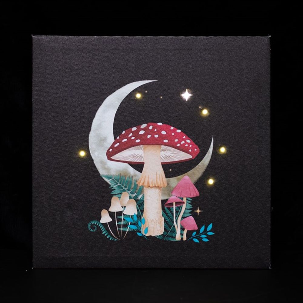 Forest Mushroom Light Up Canvas Plaque - ScentiMelti  Forest Mushroom Light Up Canvas Plaque