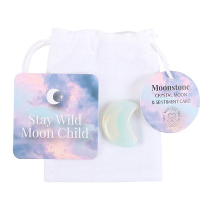 Stay Wild Opalite Crystal Moon in a Bag - ScentiMelti  Stay Wild Opalite Crystal Moon in a Bag