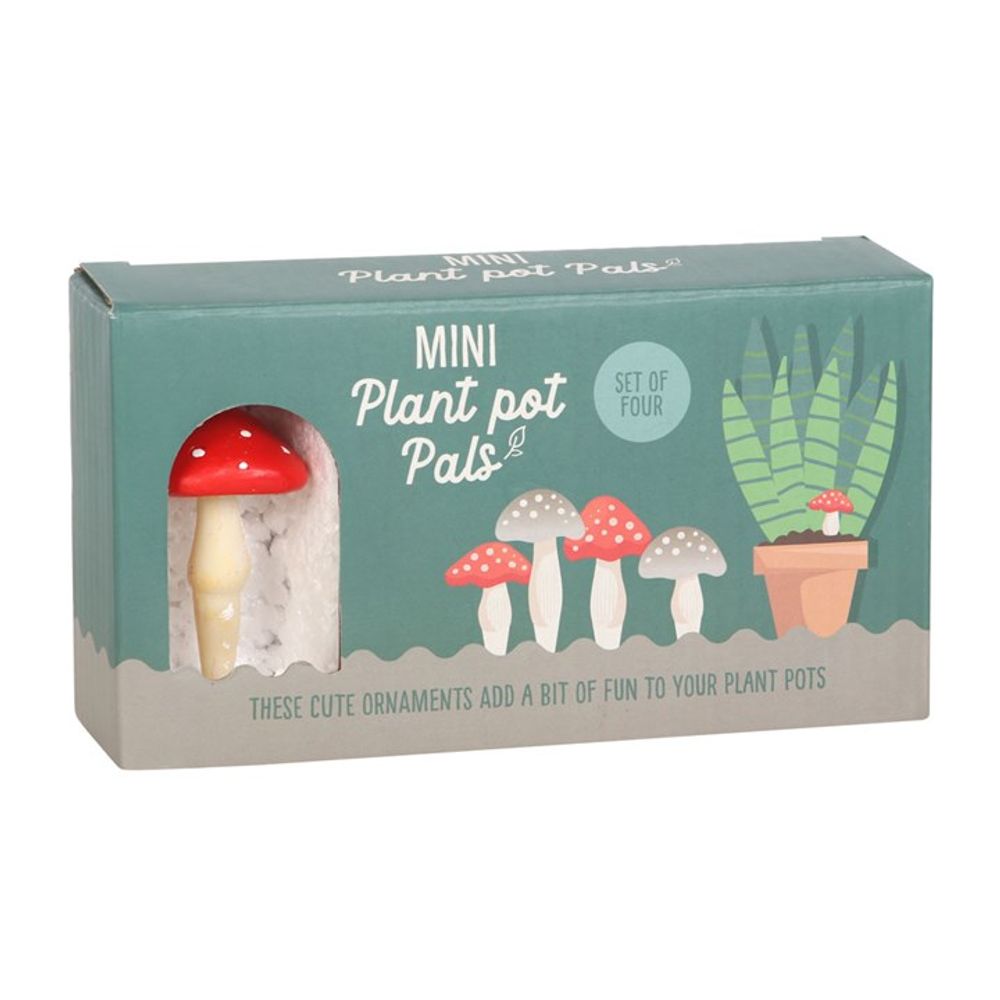 Set of 4 Mini Mushroom Plant Pot Pals - ScentiMelti  Set of 4 Mini Mushroom Plant Pot Pals