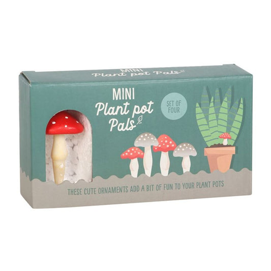 Set of 4 Mini Mushroom Plant Pot Pals - ScentiMelti  Set of 4 Mini Mushroom Plant Pot Pals