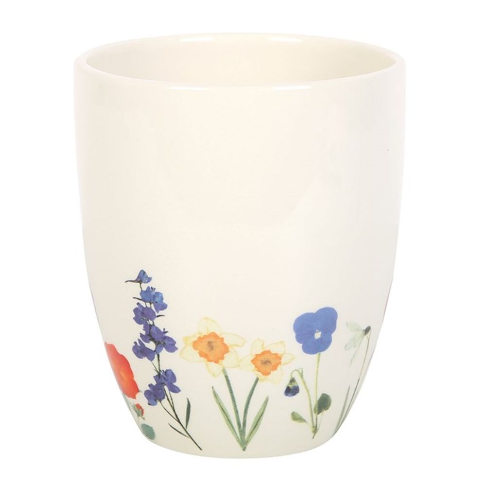 Wildflower Ceramic Plant Pot - ScentiMelti Home Fragrance, Beauty & Gifts UK