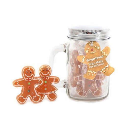 10 Gingerbread Wax Melts in Mason Jar - ScentiMelti Home Fragrance, Beauty & Gifts UK