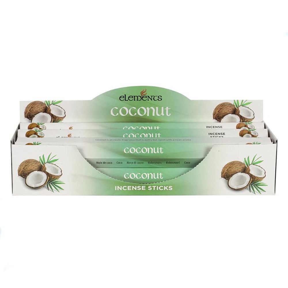 Set of 6 Packets of Elements Coconut Incense Sticks - ScentiMelti  Set of 6 Packets of Elements Coconut Incense Sticks