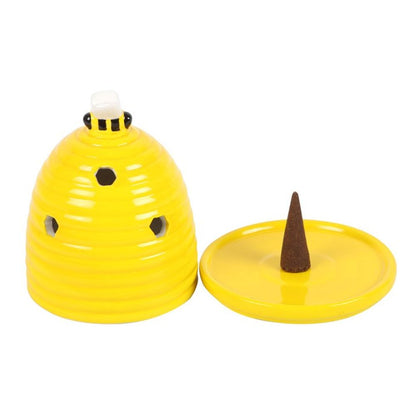 Yellow Beehive Incense Cone Holder - ScentiMelti  Yellow Beehive Incense Cone Holder