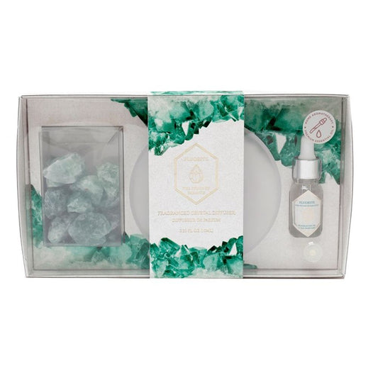 Green Fluorite Crystal Oil Diffuser Tray - ScentiMelti  Green Fluorite Crystal Oil Diffuser Tray