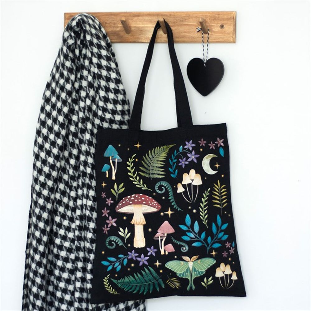 Dark Forest Print Polycotton Tote Bag - ScentiMelti Home Fragrance, Beauty & Gifts UK