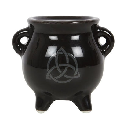 Triquetra Cauldron Ceramic Incense Holder - ScentiMelti  Triquetra Cauldron Ceramic Incense Holder