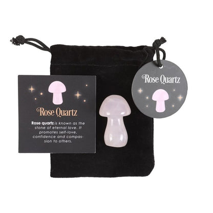 Magical Rose Quartz Crystal Mushroom - ScentiMelti  Magical Rose Quartz Crystal Mushroom