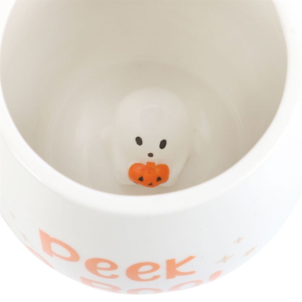 Peekaboo Ghost Rounded Mug - ScentiMelti Home Fragrance, Beauty & Gifts UK