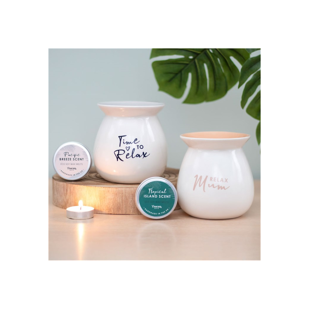 Time to Relax Wax Melt Burner Gift Set - ScentiMelti Home Fragrance, Beauty & Gifts UK