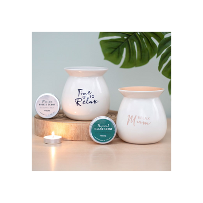 Time to Relax Wax Melt Burner Gift Set - ScentiMelti Home Fragrance, Beauty & Gifts UK