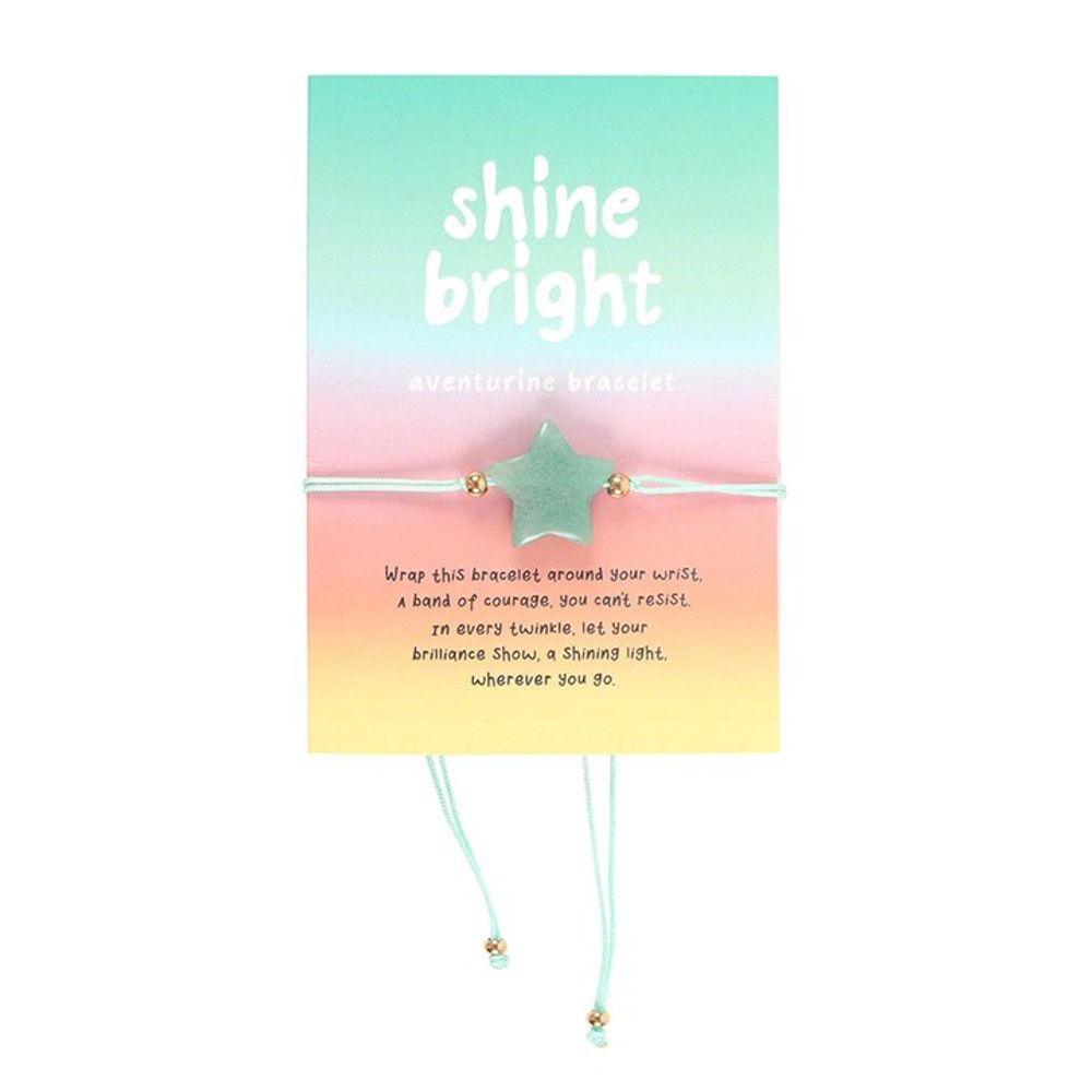 Shine Bright Aventurine Crystal Star Bracelet - ScentiMelti Home Fragrance, Beauty & Gifts UK