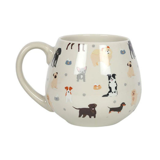 Dog Print Rounded Mug - ScentiMelti Home Fragrance, Beauty & Gifts UK