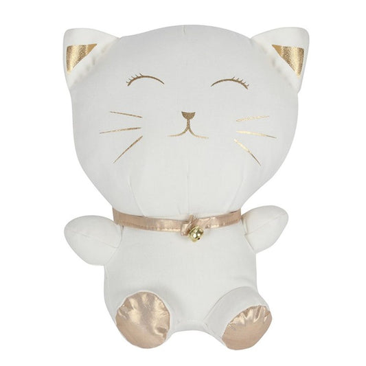 White Cat Door Stop - ScentiMelti Home Fragrance, Beauty & Gifts UK