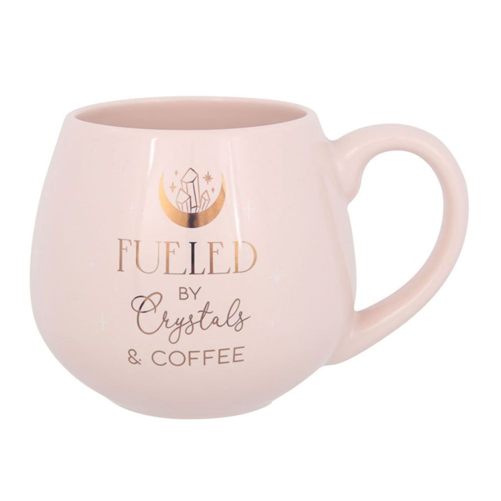 Crystals and Coffee Rounded Mug - ScentiMelti  Crystals and Coffee Rounded Mug