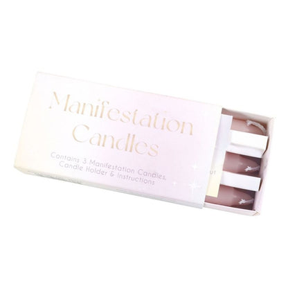 3 Manifestation Spell Candles in a Box - ScentiMelti  3 Manifestation Spell Candles in a Box