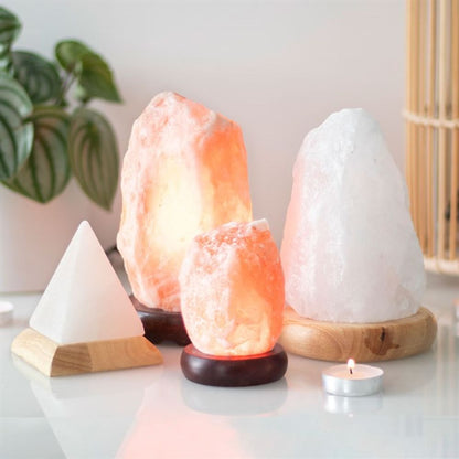 Pyramid White USB Salt Lamp - ScentiMelti Home Fragrance, Beauty & Gifts UK