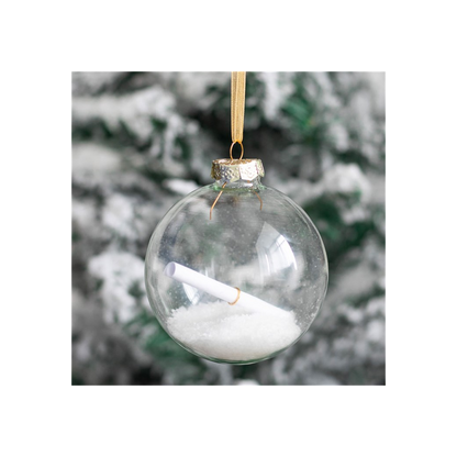 Christmas Wish Hanging Glass Bauble - ScentiMelti  Christmas Wish Hanging Glass Bauble