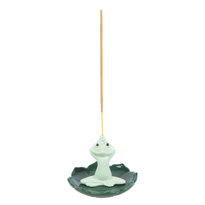 Yoga Frog Incense Stick Holder - ScentiMelti  Yoga Frog Incense Stick Holder