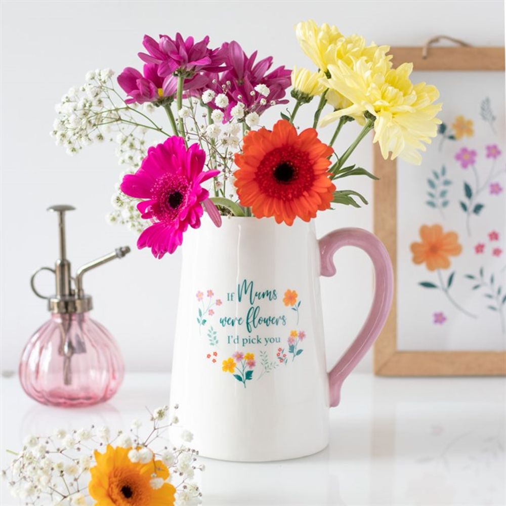 If Mums Were Flowers Ceramic Flower Jug - ScentiMelti  If Mums Were Flowers Ceramic Flower Jug