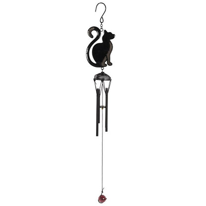 Black Cat Profile Windchime - ScentiMelti  Black Cat Profile Windchime