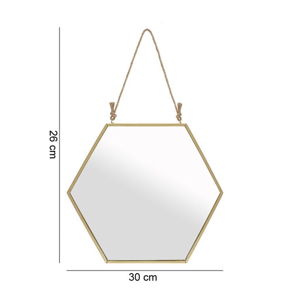 Large Gold Geometric Mirror - ScentiMelti  Large Gold Geometric Mirror