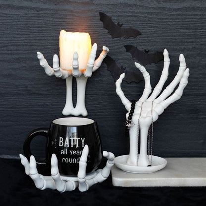 Skeleton Hand Coaster and Candle Holder - ScentiMelti  Skeleton Hand Coaster and Candle Holder