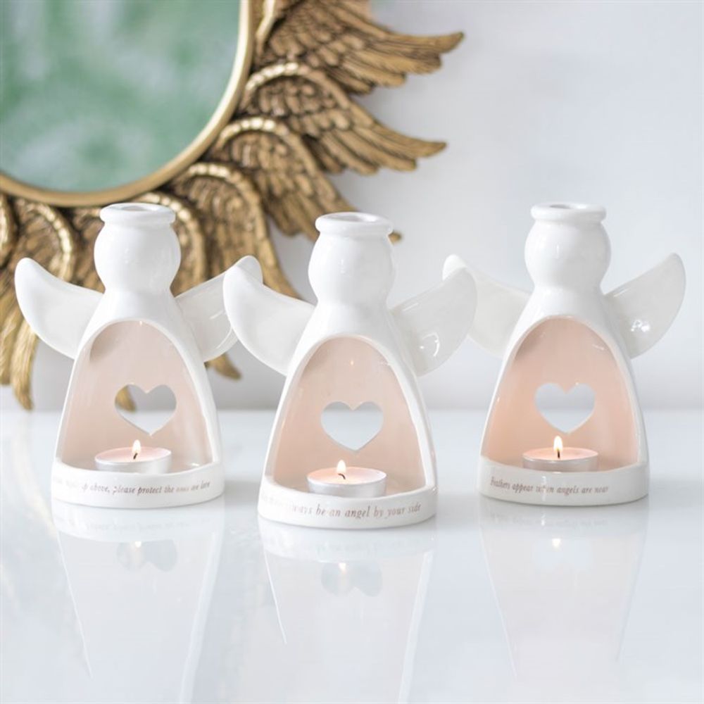 Angel By Your Side Tealight Holder - ScentiMelti  Angel By Your Side Tealight Holder