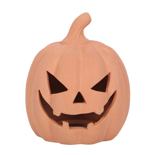 12.5cm Terracotta Pumpkin Ornament - ScentiMelti  12.5cm Terracotta Pumpkin Ornament