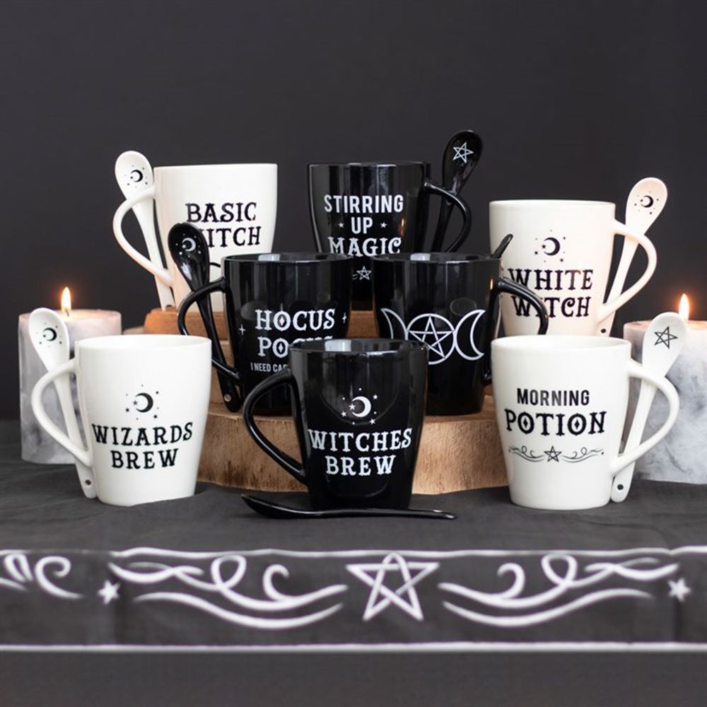 Witch and Wizard Couples Mug and Spoon Set - ScentiMelti  Witch and Wizard Couples Mug and Spoon Set