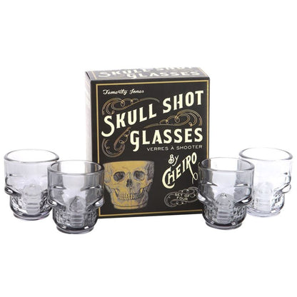 Set of 4 Skull Shot Glasses - ScentiMelti Home Fragrance, Beauty & Gifts UK