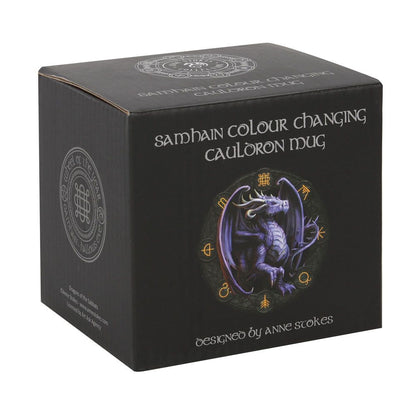 Samhain Colour Changing Cauldron Mug by Anne Stokes - ScentiMelti Home Fragrance, Beauty & Gifts UK