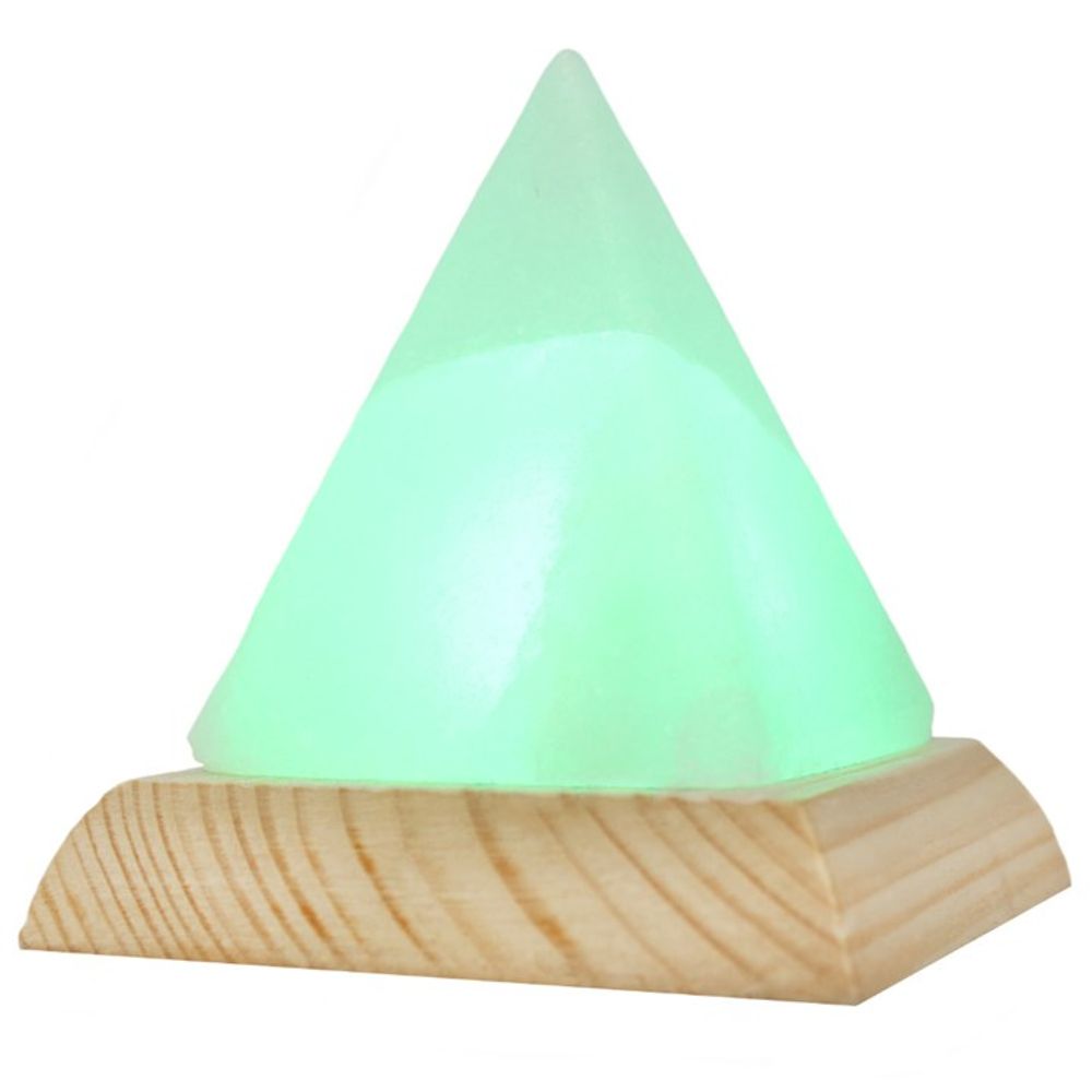 Pyramid White USB Salt Lamp - ScentiMelti Home Fragrance, Beauty & Gifts UK