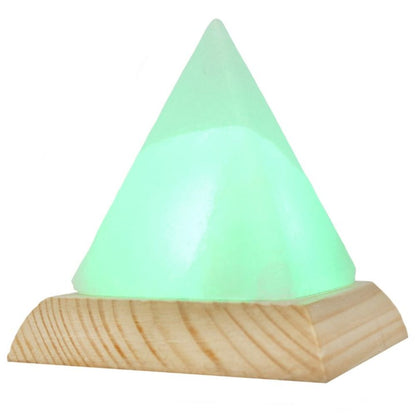 Pyramid White USB Salt Lamp - ScentiMelti Home Fragrance, Beauty & Gifts UK