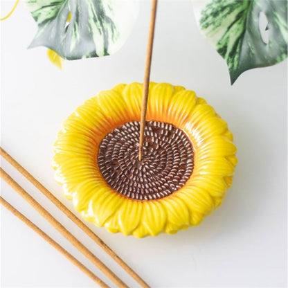 Sunflower Incense Stick Holder - ScentiMelti  Sunflower Incense Stick Holder