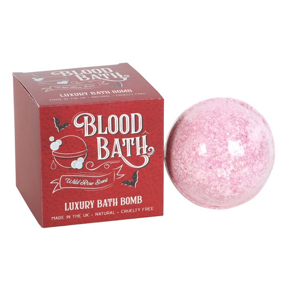 Blood Bath Wild Rose Bath Bomb - ScentiMelti  Blood Bath Wild Rose Bath Bomb