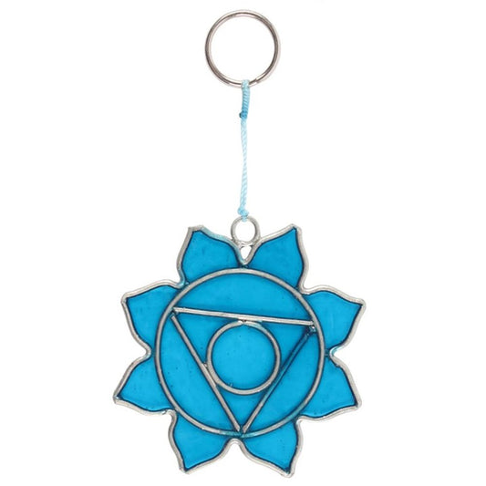 Throat Chakra Symbol Mini Suncatcher - ScentiMelti  Throat Chakra Symbol Mini Suncatcher