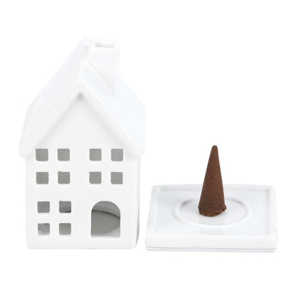 White House Incense Cone Holder - ScentiMelti  White House Incense Cone Holder