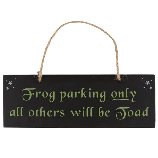 Frog Parking Hanging Sign - ScentiMelti  Frog Parking Hanging Sign