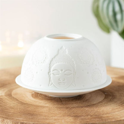 Buddha Face Dome Tealight Holder - ScentiMelti  Buddha Face Dome Tealight Holder