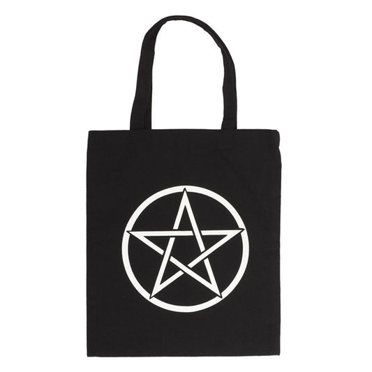 Pentagram Polycotton Tote Bag - ScentiMelti  Pentagram Polycotton Tote Bag