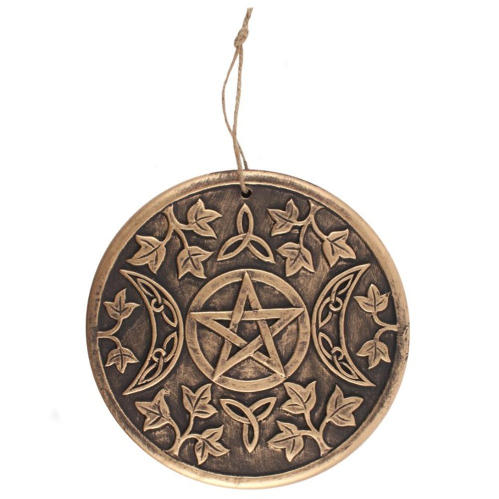 Bronze Terracotta Triple moon plaque - ScentiMelti  Bronze Terracotta Triple moon plaque