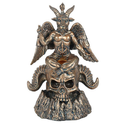 Gold Baphomet LED Backflow Incense Burner - ScentiMelti  Gold Baphomet LED Backflow Incense Burner