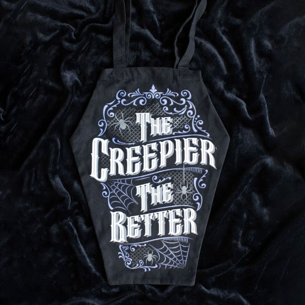 The Creepier the Better Coffin Shaped Tote Bag - ScentiMelti Home Fragrance, Beauty & Gifts UK