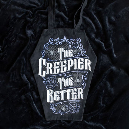 The Creepier the Better Coffin Shaped Tote Bag - ScentiMelti Home Fragrance, Beauty & Gifts UK