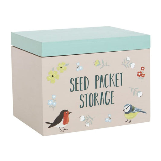 British Garden Birds Seed Packet Storage Box - ScentiMelti  British Garden Birds Seed Packet Storage Box