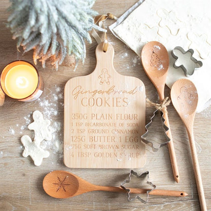 Gingerbread Cookies Bamboo Serving Board - ScentiMelti  Gingerbread Cookies Bamboo Serving Board