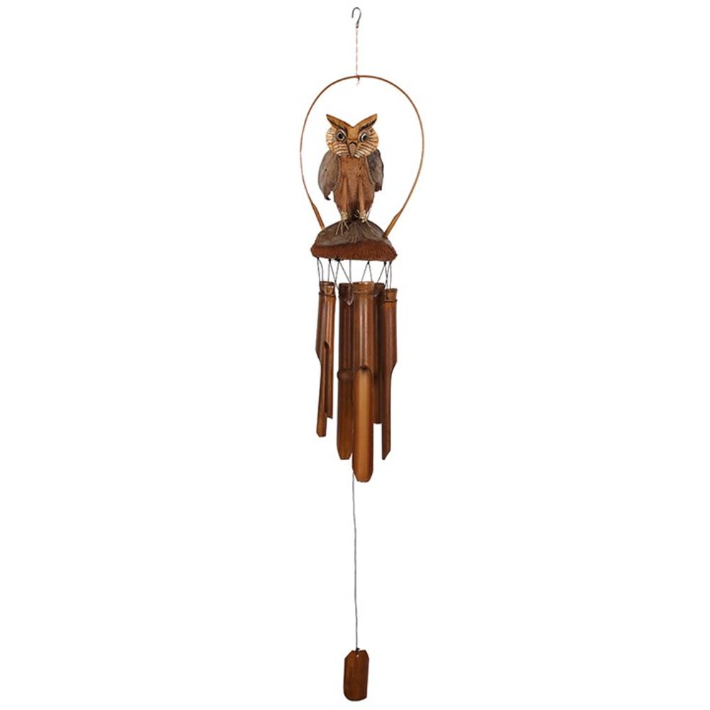 Owl Bamboo Windchime - ScentiMelti Home Fragrance, Beauty & Gifts UK